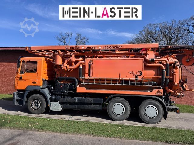 Saugwagen MAN FE 410 Assmann Saug HD Spüler Recycling +  FB.