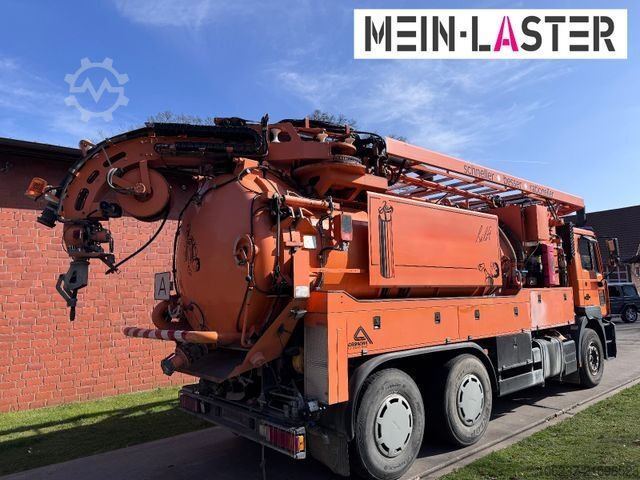 Saugwagen MAN FE 410 Assmann Saug HD Spüler Recycling +  FB.