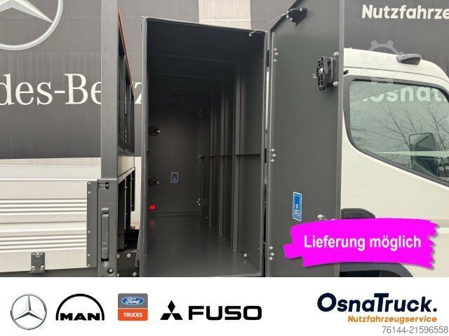 Transporter mit Kipper MITSUBISHI 3C15 AMT Hinterkipper+Box Automat.,Klima,AHK3,5t