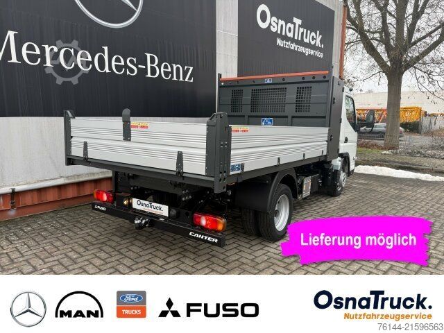 Transporter mit Kipper MITSUBISHI 3C15 AMT Hinterkipper+Box Automat.,Klima,AHK3,5t