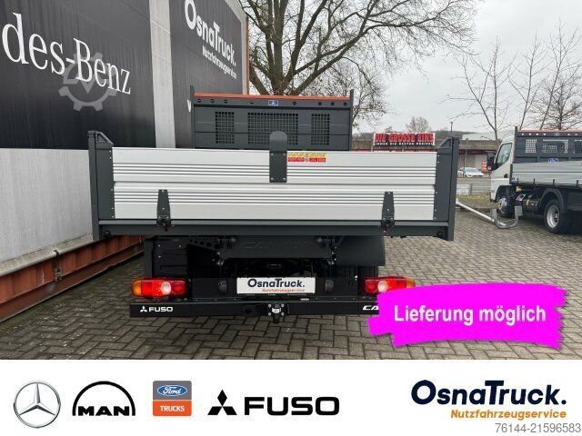 Transporter mit Kipper FUSO 3C15 AMT Hinterkipper+Box Automat.,Klima,AHK3,5t