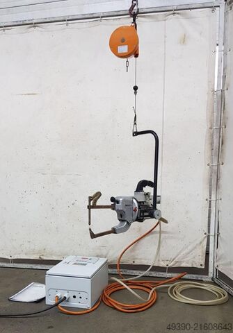 Spot welding tong with DALEX RS 17 controller and balancer, resistance welding machine, spot welding DALEX A 3139 + RS17