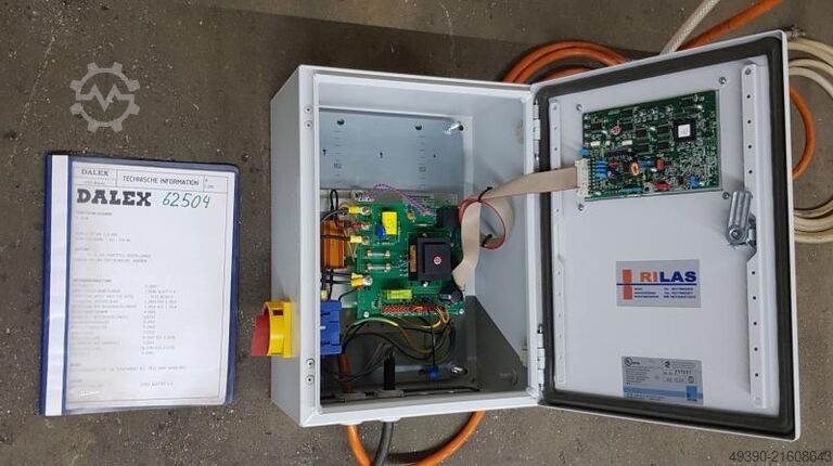 Spot welding tong with DALEX RS 17 controller and balancer, resistance welding machine, spot welding DALEX A 3139 + RS17