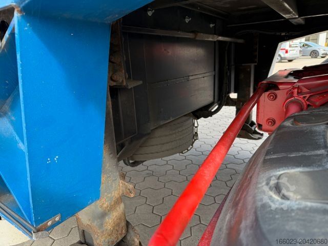 Open oplegger met zeil DINKEL Gabelstapler-Transporter mit Rampe