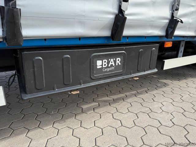 Open oplegger met zeil DINKEL Gabelstapler-Transporter mit Rampe