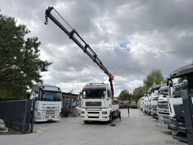 Ladbil med lad MAN TGA 26.480 6X2 Palfinger 29002 mit JIB