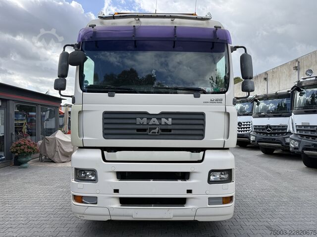 Ladbil med lad MAN TGA 26.480 6X2 Palfinger 29002 mit JIB