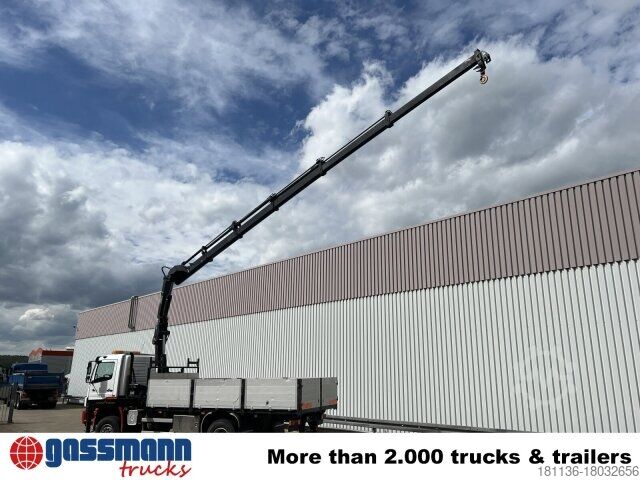 Camión de plataforma Mercedes-Benz Axor 1828 A 4x4 mit Kran Hiab XS 166 E-5
