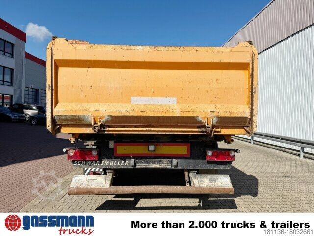 Dreiseitenkipper Anhänger Schwarzmüller TKA 18, Alu-Bordwände, ca. 11m³