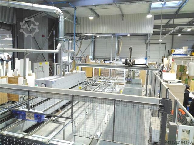 Máquina de colagem de bordas com retorno HOMAG + LIGMATECH KAL 310 /7/A20 + ZHR 541 / L / 095