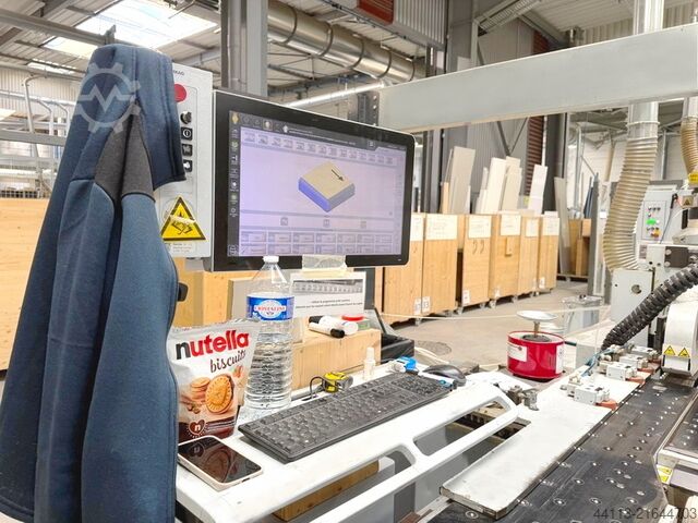 Máquina de colagem de bordas com retorno HOMAG + LIGMATECH KAL 310 /7/A20 + ZHR 541 / L / 095