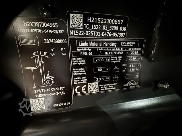Elektrisk – 4 hjul Linde E25L-01-387--EK