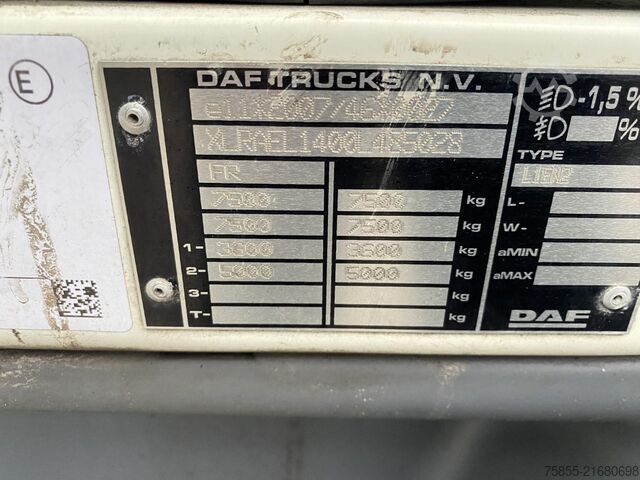 Kufr DAF LF 170 Boxtruck / Loading Lift / Manual / 331.0...