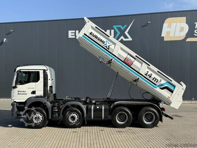 Skraldevogn MAN TGS 35.480 TGS 35.480 8x4 Retarder 3-Seiten-Kipper