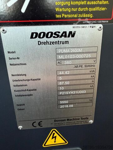 Strung CNC Doosan Puma 2600M