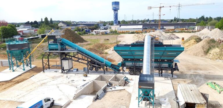 Mobiele betoncentrale 120 m3/h mobile concrete mixing plant 120 m3/h mobile concrete mixing plant