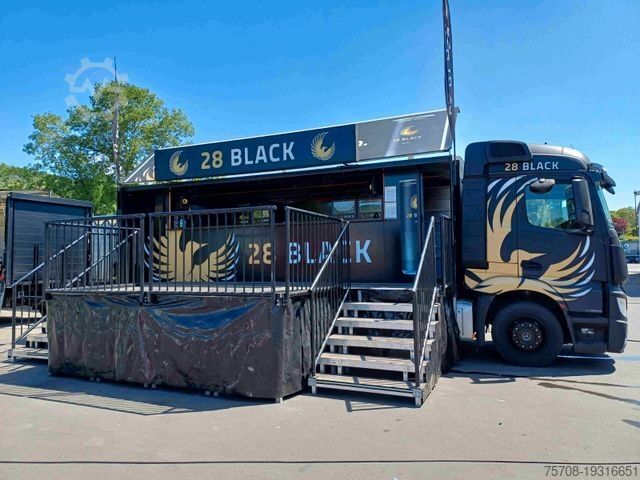 Speciale doeleinden vrachtwagen MERCEDES-BENZ Actros 2548 show-truck, Coctailbar incl. Bühne