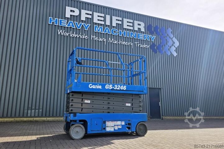 Ψαλίδι ανύψωσης Genie GS3246 Electric, Working Height 11.75 m, 318kg Cap