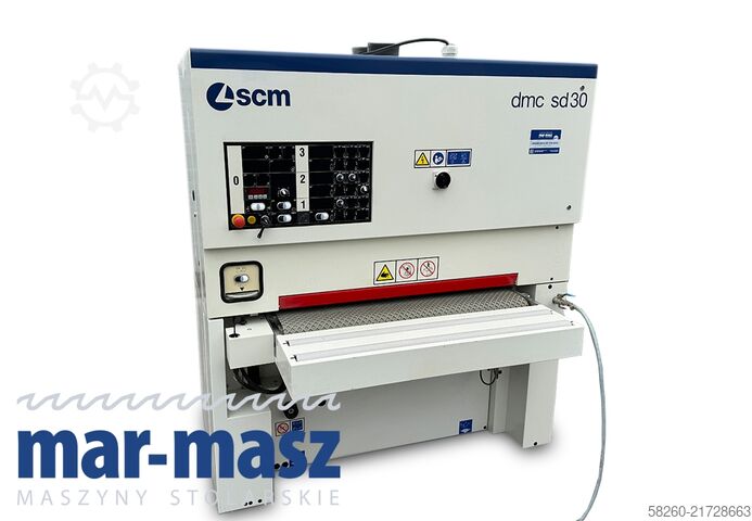 Bredbåndssliber med metalvalse SCM DMC30 RCS 110  2 agregaty, stan idealny