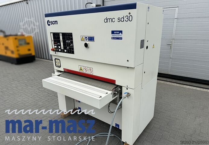 Bredbåndssliber med metalvalse SCM DMC30 RCS 110  2 agregaty, stan idealny