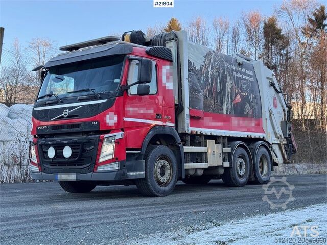 Garbage truck Volvo FM460 6x2 compactor truck with Joab 1 chamber