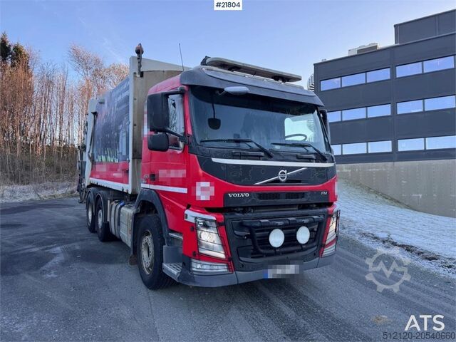 Garbage truck Volvo FM460 6x2 compactor truck with Joab 1 chamber