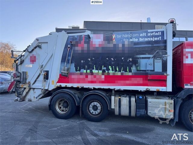 Garbage truck Volvo FM460 6x2 compactor truck with Joab 1 chamber