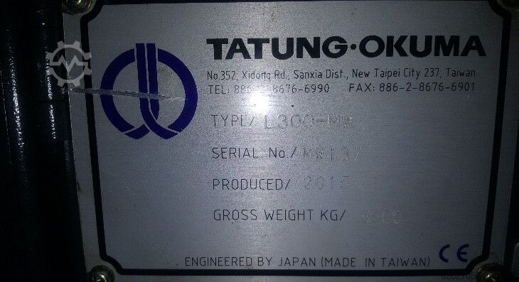 Tornio cnc Okuma L300-MW