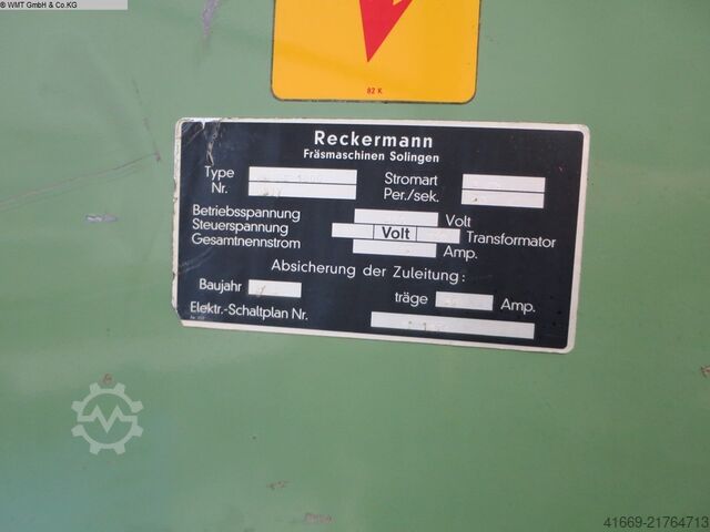 Universal Milling Machine RECKERMANN Kombi 1000