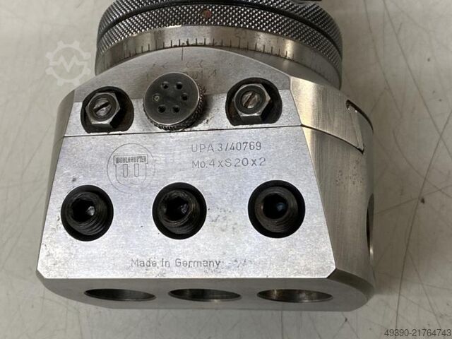Universal facing and boring head, suitable for DECKEL with MK4 / SK 40 - S20x2, spindle tool, spindl WOHLHAUPTER UPA 3 / 40769