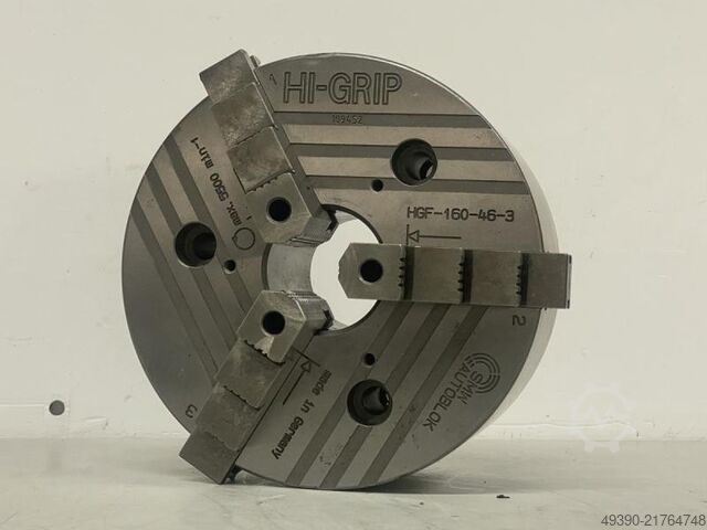 3-klauw wigstaafklauwplaat Ø 165 mm - Zo goed als nieuw, krachtspanplaat SMW AUTOBLOK HGF 160-45-3 HI GRIP