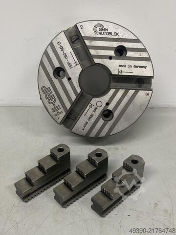 3-klauw wigstaafklauwplaat Ø 165 mm - Zo goed als nieuw, krachtspanplaat SMW AUTOBLOK HGF 160-45-3 HI GRIP