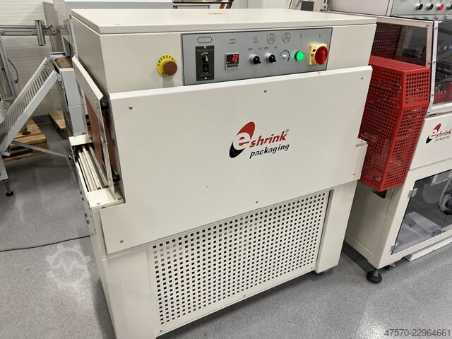 Maszyna do owijania folią E Shrink Packaging LB-728 + LB-201 Angle Sealer with Shrink Tunnel