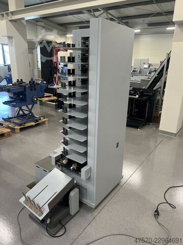 Sztaplarka z wibratorem wyrównującym Horizon VAC-100a + PJ-77R Collator with jogger