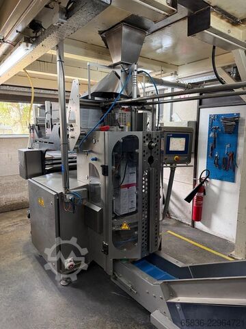 Komplette Wiege-, Verpackungs- und Kartonierlinie mit Yamato und GEA SmartPacker SX400 GEA SmartPacker SX400