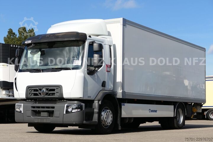 Vrachtwagen met bakwagen RENAULT D Wide 18.380 Vollluft LBW Euro 6