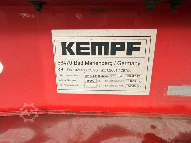 Semi-reboque basculante KEMPF SKM 35/3 Stahlkippmulde 2 Liftachsen 50m³ 55m³