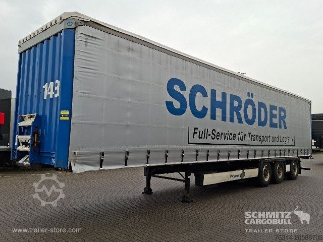 Nyitott ponyvás félpótkocsi Krone Curtainsider Standard Staplerhalterung