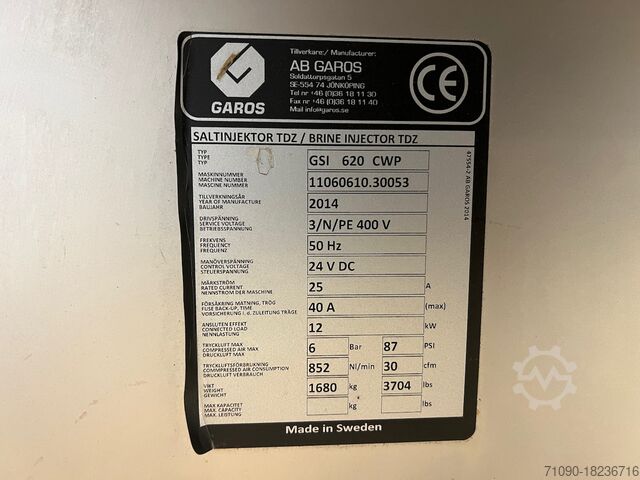 Maskin för köttbearbetning Garos GSI 620 CWP