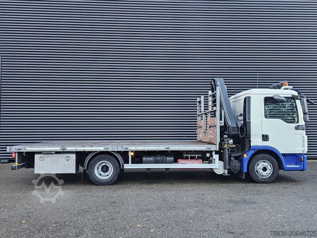 Platforma de încărcare MAN TGL 12.220 / HIAB CRANE / MACHINE TRANSPORT
