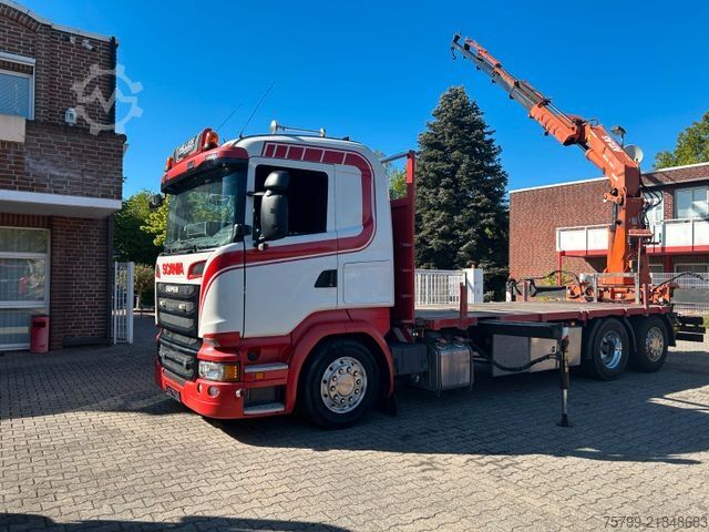 Teherautóra szerelt daru SCANIA R520 V8 Pritsche+ ATLAS 390 Kran +Lift-Lenkachse