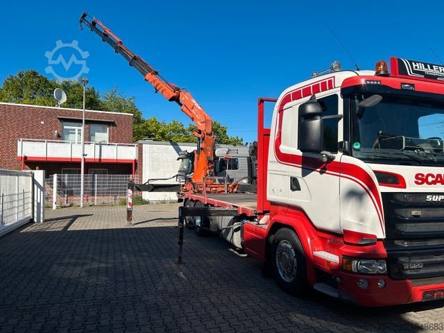 Teherautóra szerelt daru SCANIA R520 V8 Pritsche+ ATLAS 390 Kran +Lift-Lenkachse