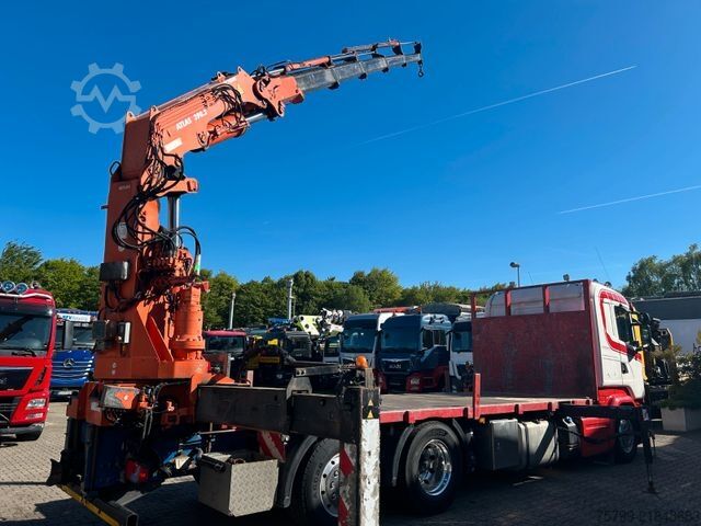 Teherautóra szerelt daru SCANIA R520 V8 Pritsche+ ATLAS 390 Kran +Lift-Lenkachse