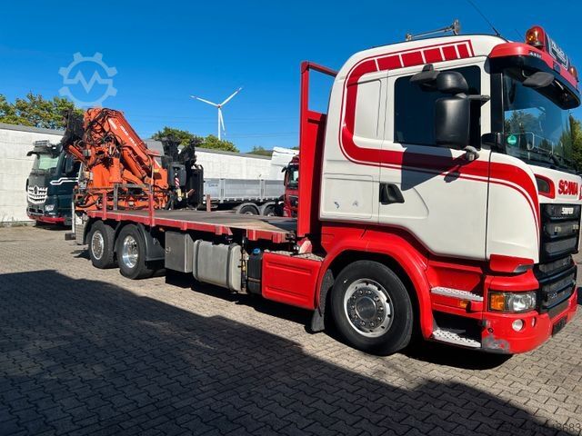 Teherautóra szerelt daru SCANIA R520 V8 Pritsche+ ATLAS 390 Kran +Lift-Lenkachse