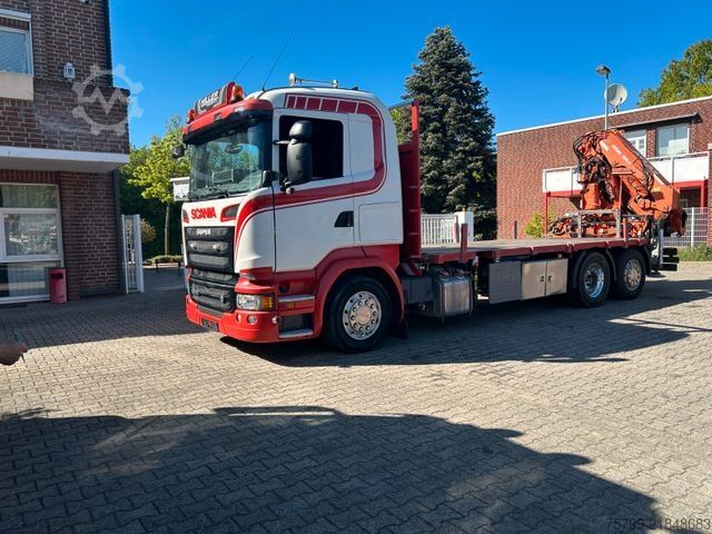 Teherautóra szerelt daru SCANIA R520 V8 Pritsche+ ATLAS 390 Kran +Lift-Lenkachse
