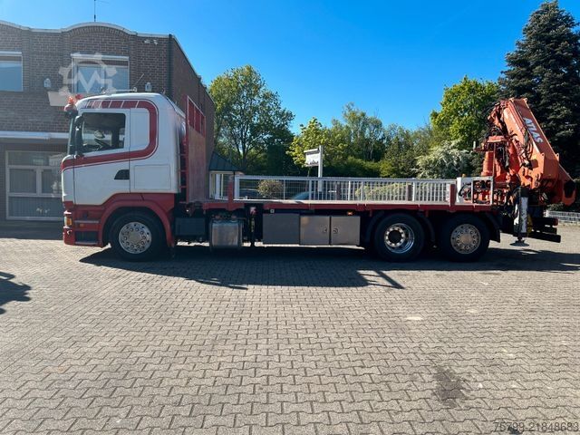 Teherautóra szerelt daru SCANIA R520 V8 Pritsche+ ATLAS 390 Kran +Lift-Lenkachse
