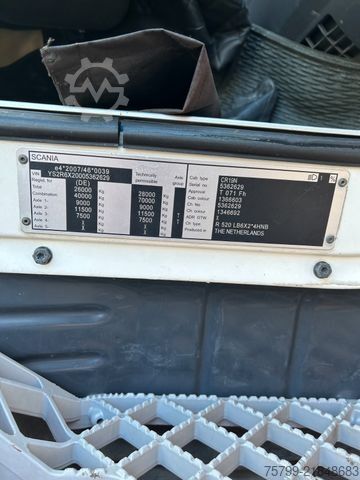 Teherautóra szerelt daru SCANIA R520 V8 Pritsche+ ATLAS 390 Kran +Lift-Lenkachse