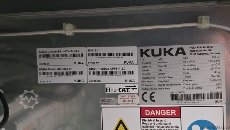 Industriële robot KUKA KR 210 R3100 ultra + KR C4