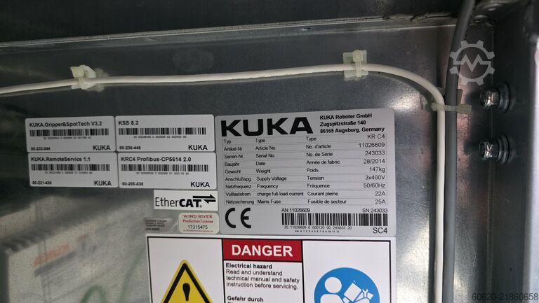 Robot industrial KUKA KR 210 R3100 ultra + KR C4