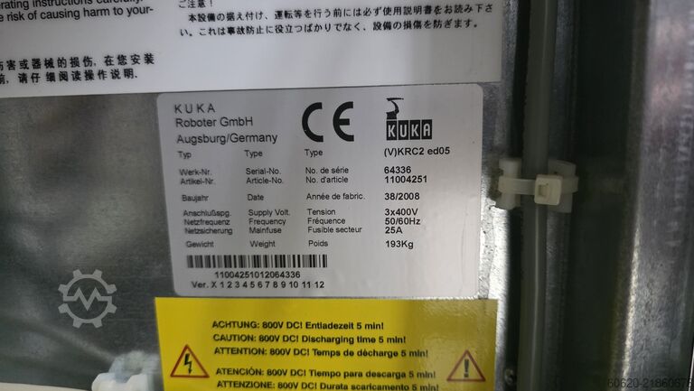 Robot przemysłowy KUKA KR 210 L180-2 2000 + KRC2 ed05